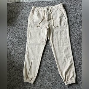 American Eagle Outfitters Beige Jogger Pants